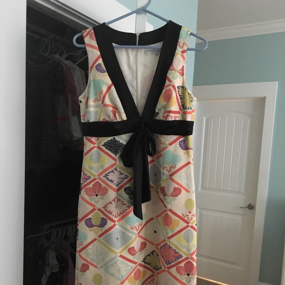 Trina Turk Linen/Silk dress